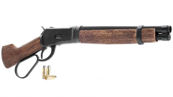 Winchester 92 Deko Model 1892 Mares Leg in Schwarz - mit Dekopatronen