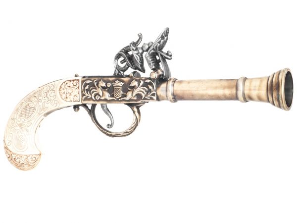 Kuchenreuter 1775 Boxlock Blunderbuss Pistole Deko - Elfenbein Finish