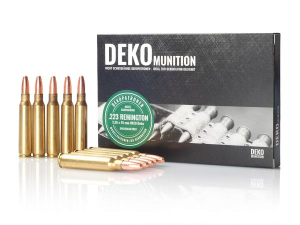 10 Stück Deko Patronen NATO Munition 5,56 x 54 mm .223 Remington
