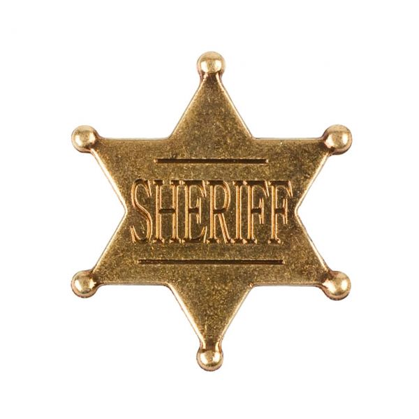 Sheriffstern Abzeichen mit Sicherheitsverschluss
