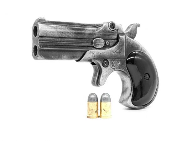 Remington 95 Deko Double Derringer Buffalo mit Munition - Steel Finish