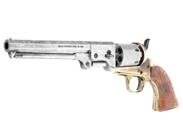 Kolser Colt Navy 1851 Deko Revolver - Messing Finish